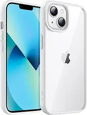 JETech Case for iPhone 13 6.1-Inch, Shockproof Phone Bumper Cover, Solid Color Matte TPU Frame, Anti-Scratch Clear Back (Starlight)