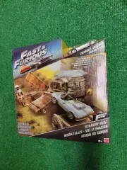NEW Mattel Fast & Furious Playset Street Scene Runaway Corvette Vin Diesel