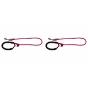 2PK Annabel Trends Sturdy Easy Locking Snap & Stay Secure Dog/Pet Leash Fuschia