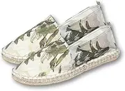 [MAGIC SELECT] Women's Closed Toe Canvas Espadrilles Stamped Esparteras Esparto Shoes