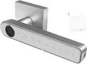Smart Lock, Tuya Smart Door Lock Fingerprint Locks App Control Biometric Fingerprint Password Household Handle Lock Gateway,for Bedroom Hotel Office Apartment(Lock and Gateway S) FANDIAO