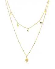 Argento Vivo Layered Pendant Necklace in 14K Gold-Plated Sterling Silver, 14-16
