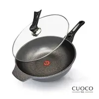 在飛比找蝦皮購物優惠-【義大利CUOCO 大寶鍋T4-Gold鈦晶岩炒鍋34cm(