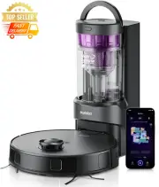 E20 Plus Robot Vacuum Mop 8000Pa Lidar AI 3D Self-Emptying App Control Black