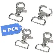 4Pcs Swivel Snap Hooks Heavy Duty Clips - 2.2" Snap Hook Carabiner Clip Lanya...