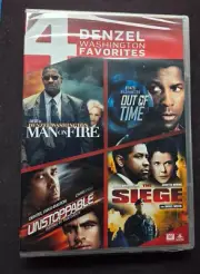 Denzel Washington 4 Favorite Denzel Movies DVD's MGM 2014 SHRINKWRAPPED