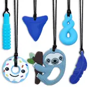 Chewy Necklace Sensory Toys for Autism, Chew Necklaces for Sensory Kids Boys Gir