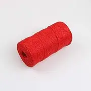 600Feet Jute Rope Durable Twine String for Packing and Art Craft(2pcs x 300feet)(Red)