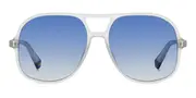 Polaroid PLD 6217/S Polarized 2M4/Z7 Men's Sunglasses White Size 57