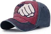 [HAMKVBPR] Baseball Cap Unisex Baseball Cap Washed Sun Hat Duck Tongue Cap Outdoor Sports Hat(B)