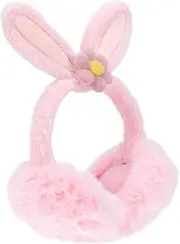 [CATIEBYE] Fur Headband Furry Adorable Ear Muff Tummy Time Warm Earmuff Ear Warmers Warm Ear Bunny Ear Muffs Giraffe Tummy Time Pillow Newborn Cute Green Plush