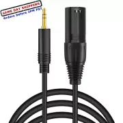 3.5mm (1/8 Inch) TRS Stereo Male to XLR Male or Female Interconnect Audio Cable