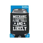 Mechanic Caution Flying Tool Offensive Language - Cooler Holders Stubby Holder