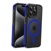 Strong Magnetic Case for [10Ft Military-Grade iPhone 12 Pro Max A7-Blue Bumper