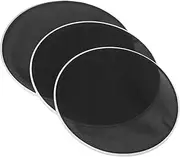 JEWEDECO Replacement Drum Heads 3 Pcs Double Layer Silent Mute Mesh Drum Heads Accessories