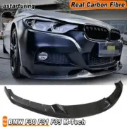 Fit For BMW F30 F31 F35 M-Tech Bumper 13-18 REAl Carbon Front Chin Lip Spolier (for: BMW)
