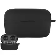 Geekria Silicone Case Cover for AKG N400NC Earbuds (Black)