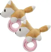 CIYODO 2pcs Adorable Animal Plush Slap Bracelets Soft Plush Wristbands Fun Slap Bands for Parties Playtime