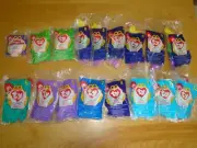 LOT OF 17 NEW WRAPPED 1998 VINTAGE MCDONALD'S TY TOYS VARIOUS NUMBERS