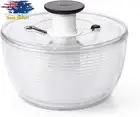 OXO Good Grips Salad Spinner Large 4L Clear Bowl Manual Lettuce Dryer