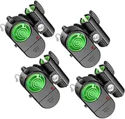 New 4Pcs Fishing Bite Alarm, Sensitive Electronic Fishing Alarms Indicator, Sound Bite Alert Bell with LED Lights