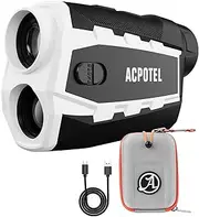 [ACPOTEL] Golf Rangefinder with Slope Magnetic Golf Rangefinder (Ft/Yd/M) Range Finder Golf Fast Flagpole Lock Vibration | Rechargable Laser Range Finder 2400 Feet Disc Golf Range Finder