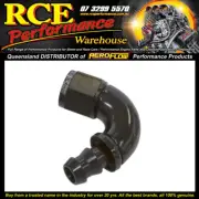 Aeroflow AF514-08BLK -8an 120° F/flow Push Lo Blk F/flow P/lock