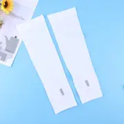 4 Pairs Unisex Fashion Ice Silk Sunscreen Cuff Arm Guard Outdoor Arm Sleeves