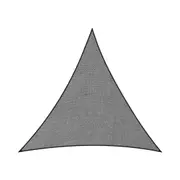 Wallaroo Grey Triangle Sun Shade Sail For Garden Outdoor Use 5 X 5 X 5 Metres Shade Sails
