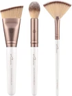 Highlight & Contour Luvia Brush Set, 3 Cosmetic Brushes in Set, Vegan Makeup ...