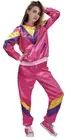 Ladies 80s Height Of Fashion Tracksuit 1980s Party Retro Disco Neon Costume - Pi