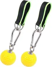 GOOHOCHY 1 Pair Exercise Grip Ball Climbing Training Grip Ball Wrist Strengthening Equipment Hand Exercise Hand Grips Training Strength Trainer Hand Grip Strengthener Yellow Stainless Steel