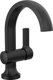 Delta 15855LF Albion 1.2 GPM 1 Hole Bathroom Faucet - Black
