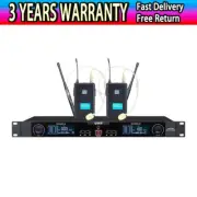 TZT U608 Professional UHF Wireless Headset Microphone System w/2 Head Microphone