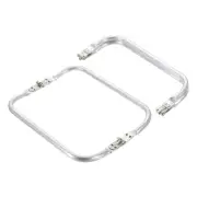 Metal Purse Frame 10 IN, 2 Pcs Rectangle Frame Kiss Lock, Bag Frame Hardware