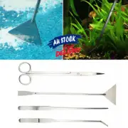 Tweezers Stainless Steel 4 in 1 Aquatic Plant Aquarium Tank Spatula Tool Scissor