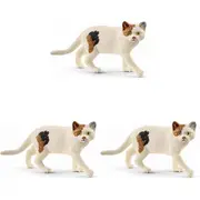 3x Schleich 2.1'' American Shorthair Cat Animal Action Figure Kids Play Toy 3-8y