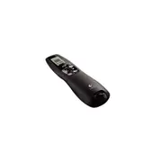 Logitech R800 Laser Presentation Remote LCD display time tracking 30m Range, 2.4GHz Instuitive slideshow controls ~MILT-R700PRO 910-003508