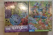 NEW set Lot of 2 Springbok 500 Piece Puzzles Jeff Hansen and Michael Fishel