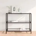 NNEVL Console Table Transparent 100x36x90 cm Tempered Glass