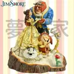 美國ENESCO精品 JIM SHORE愛木小灣 仿原木雕 美女與野獸 ★超可愛★ 夢想家 ZAKKA'FE