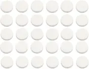 30Pcs Car Air Vent Clip Replacement Pads, 16mm Unscented Refill Tablets for Car Air Freshener Clips, Car Diffuser Refill Felt Pads Essential Oil Diffuser Cotton Pads