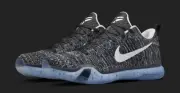 Nike Kobe X Elite Low PRM HTM Oreo Black Grey Silver Royal 805937-010 Sz 10