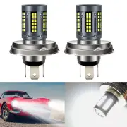 White LED Headlight Bulbs For Jaguar Early Sedans Mk VIII & IX 12 v 45/40W P45T