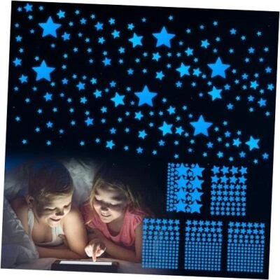 469 Pcs Glow in The Dark Stars Wall Stickers, Glow in The Dark Blue Light