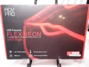 ADV Pro USB Powered Flex Neon LED Sign-1.8 Cord Long-Safe Touch-New