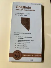 USGS 1:100,000 Topo Map Goldfield, Nevada-California