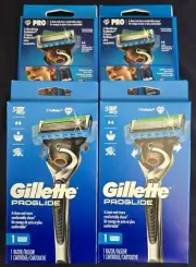 Gillette Proglide Razor Handle/Blades Cartridge Sealed 2 Handles /3 Rzr 3 packs