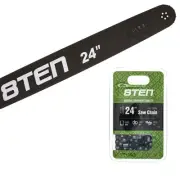 8TEN 24" Chainsaw Guide Bar & Chain .050 3/8 84DL for Stihl 066 044 064 33RSF84E