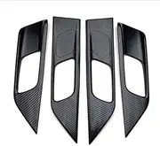 SSRAY Inner Door Handle Cover Catch Bowl Trim,Fit for Wr-v, Wrv Dg5 2024-2025 Car Accessories ABS Insert Bezel Frame Garnish Car Handle Bowl Shielding(Carbon Fiber Style)